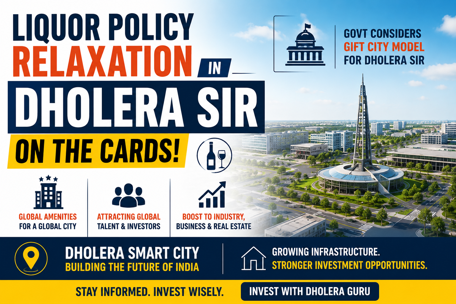 Liquor Policy Relaxation in Dholera SIR